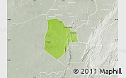 Physical Map of Cobli, lighten, semi-desaturated