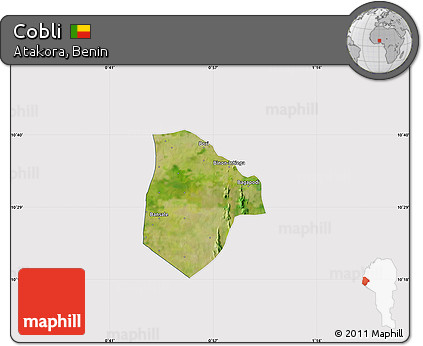 Satellite Map of Cobli, cropped outside