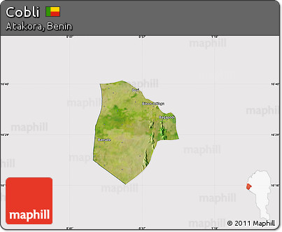 Satellite Map of Cobli, cropped outside
