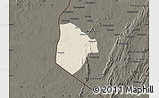 Shaded Relief Map of Cobli, darken