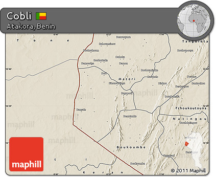 Shaded Relief Map of Cobli