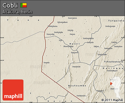 Shaded Relief Map of Cobli