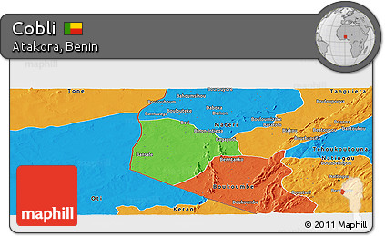 Political Panoramic Map of Cobli