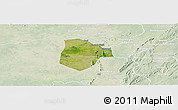 Satellite Panoramic Map of Cobli, lighten