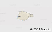 Shaded Relief Panoramic Map of Cobli, cropped outside
