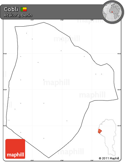 Blank Simple Map of Cobli, cropped outside, no labels