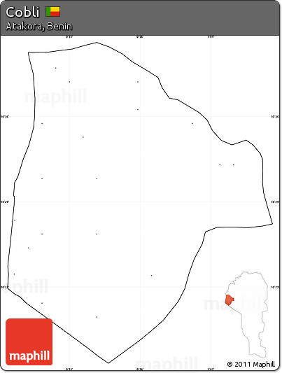 Blank Simple Map of Cobli, cropped outside, no labels