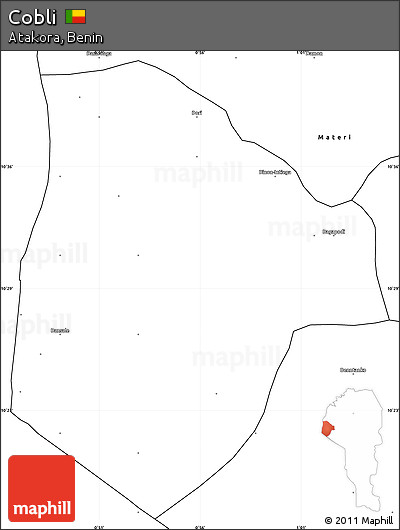 Blank Simple Map of Cobli