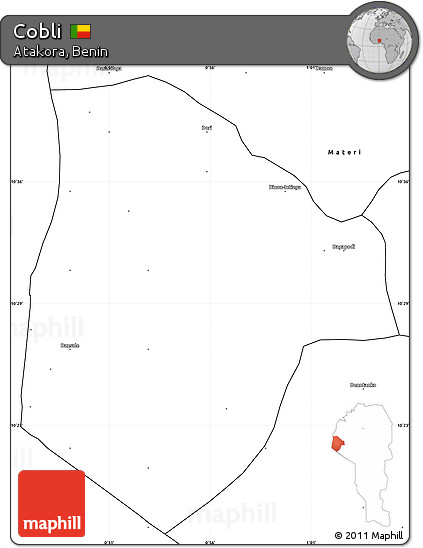 Blank Simple Map of Cobli