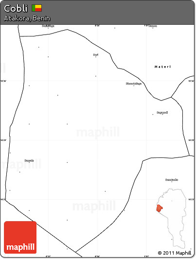 Blank Simple Map of Cobli