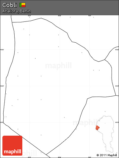 Blank Simple Map of Cobli, no labels
