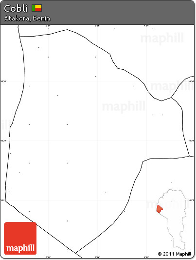 Blank Simple Map of Cobli, no labels