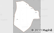 Gray Simple Map of Cobli, cropped outside