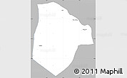 Gray Simple Map of Cobli, single color outside