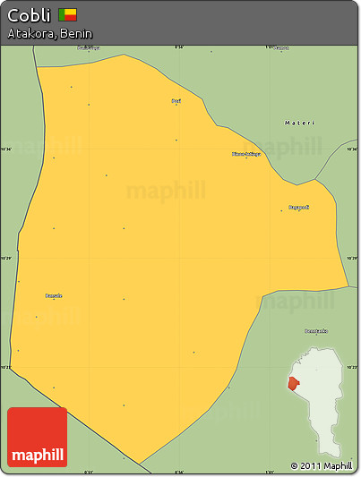 Savanna Style Simple Map of Cobli