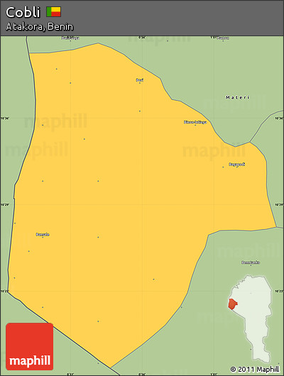 Savanna Style Simple Map of Cobli
