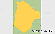 Savanna Style Simple Map of Cobli, single color outside