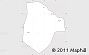 Silver Style Simple Map of Cobli, cropped outside