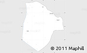 Silver Style Simple Map of Cobli, single color outside