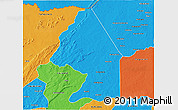 Political 3D Map of Kerou