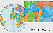 Political Location Map of Kerou