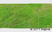 Satellite Panoramic Map of Kerou