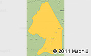 Savanna Style Simple Map of Kerou