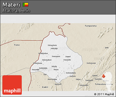 Classic Style 3D Map of Materi