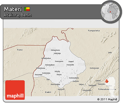 Classic Style 3D Map of Materi