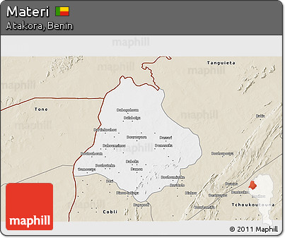 Classic Style 3D Map of Materi