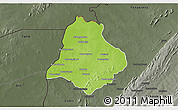 Physical 3D Map of Materi, darken, semi-desaturated