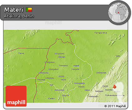 Physical 3D Map of Materi