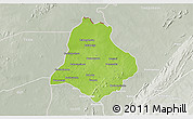 Physical 3D Map of Materi, lighten, semi-desaturated