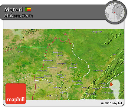 Satellite 3D Map of Materi