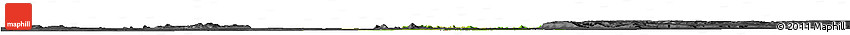 Satellite Horizon Map of Materi, darken, desaturated
