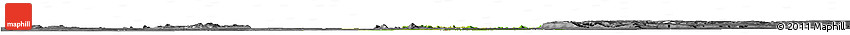 Satellite Horizon Map of Materi, desaturated