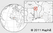 Blank Location Map of Materi, within the entire country