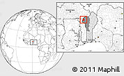 Blank Location Map of Materi, highlighted country, highlighted parent region, within the entire country