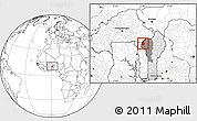 Blank Location Map of Materi, highlighted country, highlighted parent region