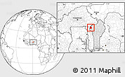 Blank Location Map of Materi, highlighted country