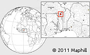 Blank Location Map of Materi, highlighted parent region, within the entire country