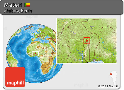 Physical Location Map of Materi