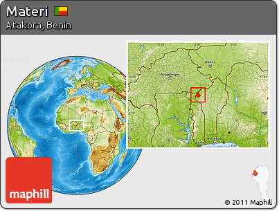 Physical Location Map of Materi