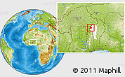 Physical Location Map of Materi, highlighted parent region