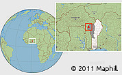 Savanna Style Location Map of Materi, highlighted country, highlighted parent region