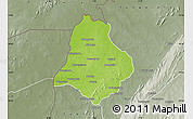 Physical Map of Materi, semi-desaturated