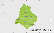 Physical Map of Materi, single color outside