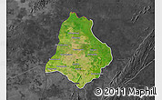 Satellite Map of Materi, darken, desaturated