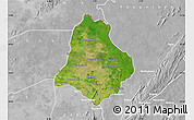 Satellite Map of Materi, lighten, desaturated