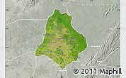 Satellite Map of Materi, lighten, semi-desaturated